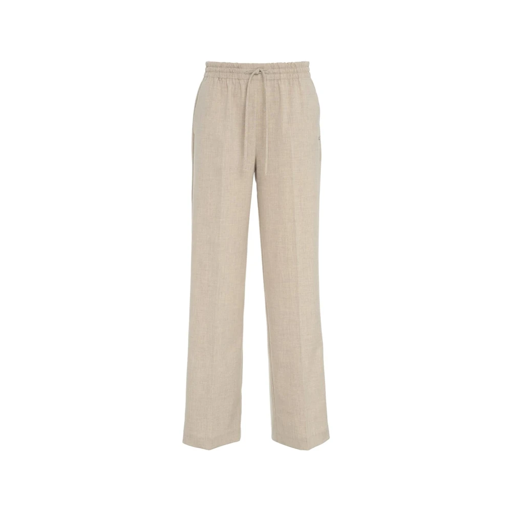 Ottod'Ame Beige Elastische Taille Broek Ss25 Beige Dames