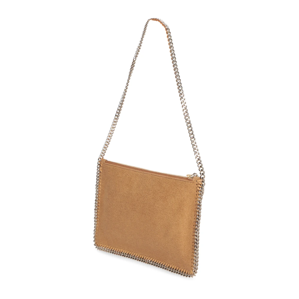 Stella Mccartney Amber Faux Leren Minimalistische Clutch Yellow Dames