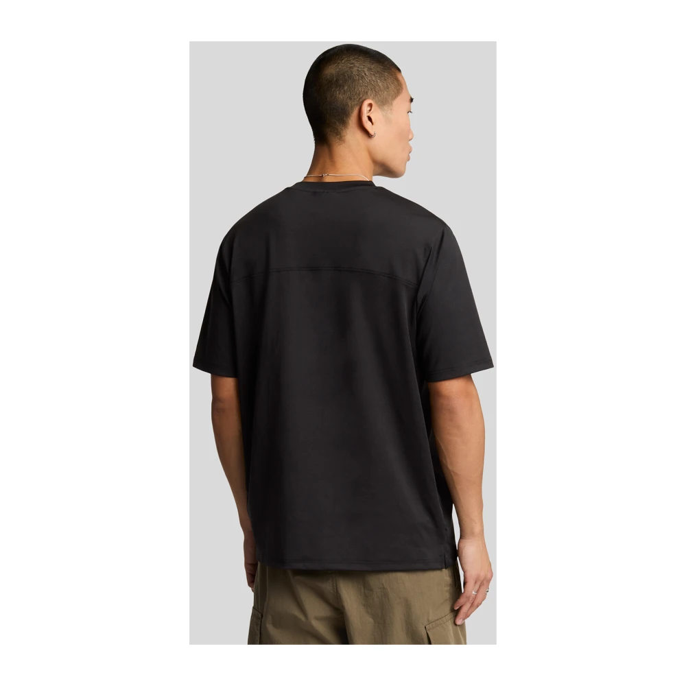 Lyle & Scott SS T-shirts Panelled Neopreen T-shirt White Heren