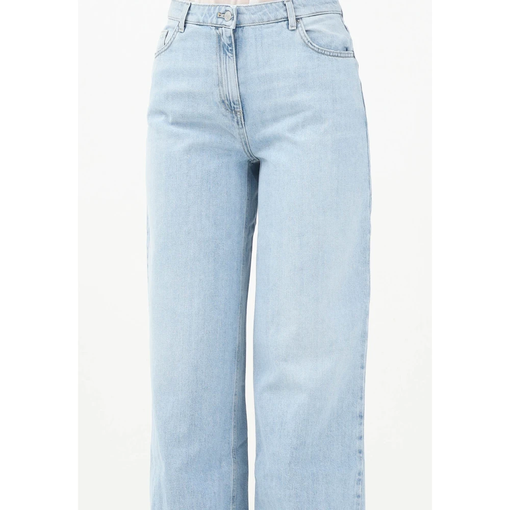 ViCOLO Lichte Denim Flared Enkel Jeans Blue Dames