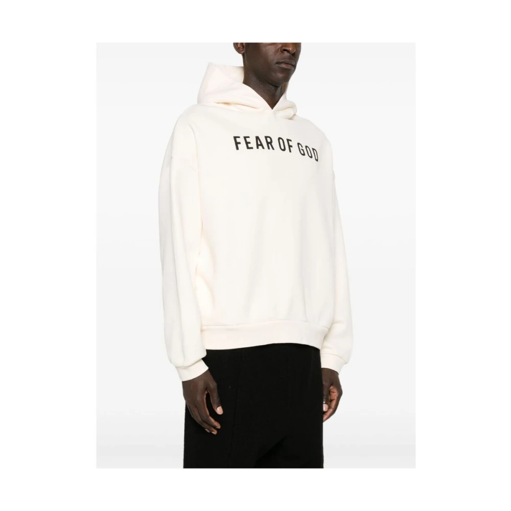 Fear Of God Beige Jersey Sweatshirt met Logo Print White Heren