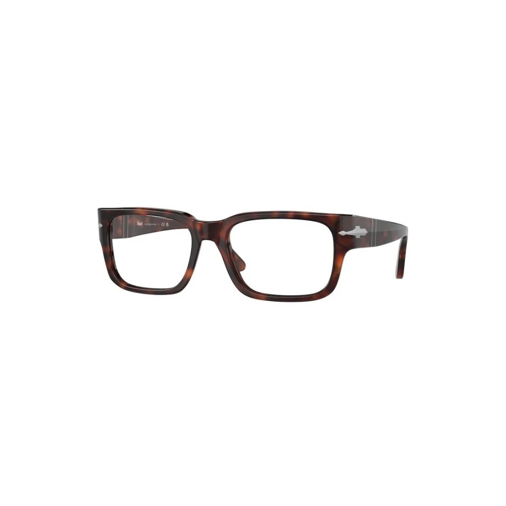 Persol Men's Brown Rectangle Optical Frame - Glasses - 55 Mm - Accessories