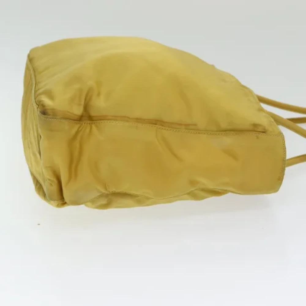 Prada Vintage Pre-owned Fabric totes Yellow Dames