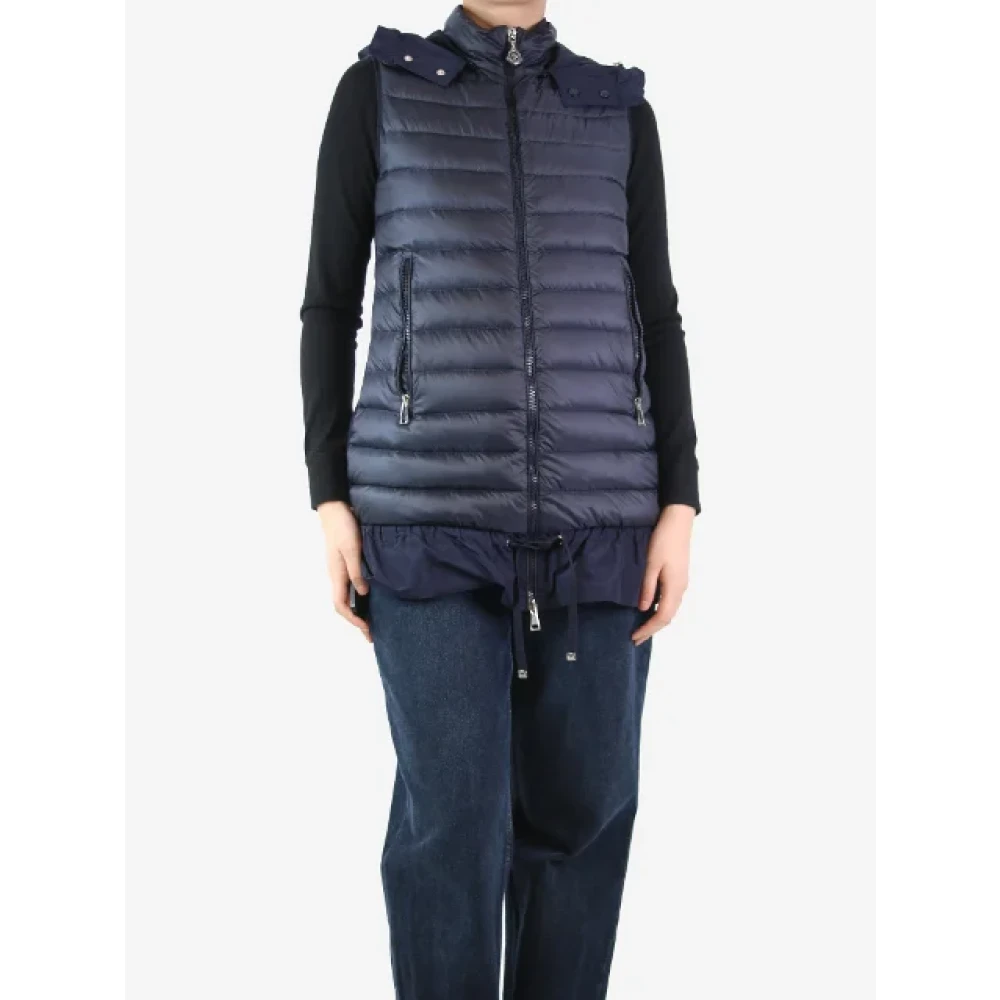Moncler Pre-owned Fabric tops Blue Dames
