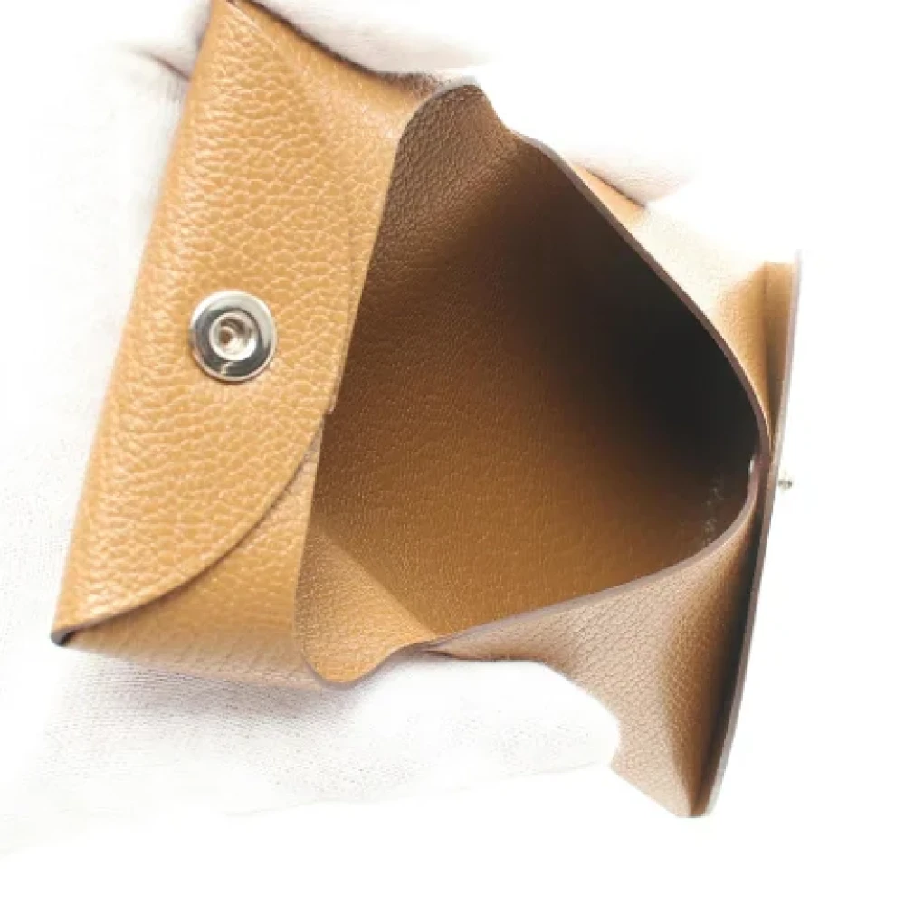 Hermès Vintage Pre-owned Leather wallets Brown Dames