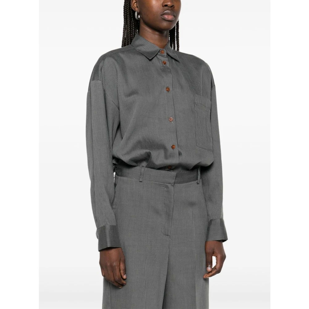 Alysi Ash Grey Knoopjurk Gray Dames