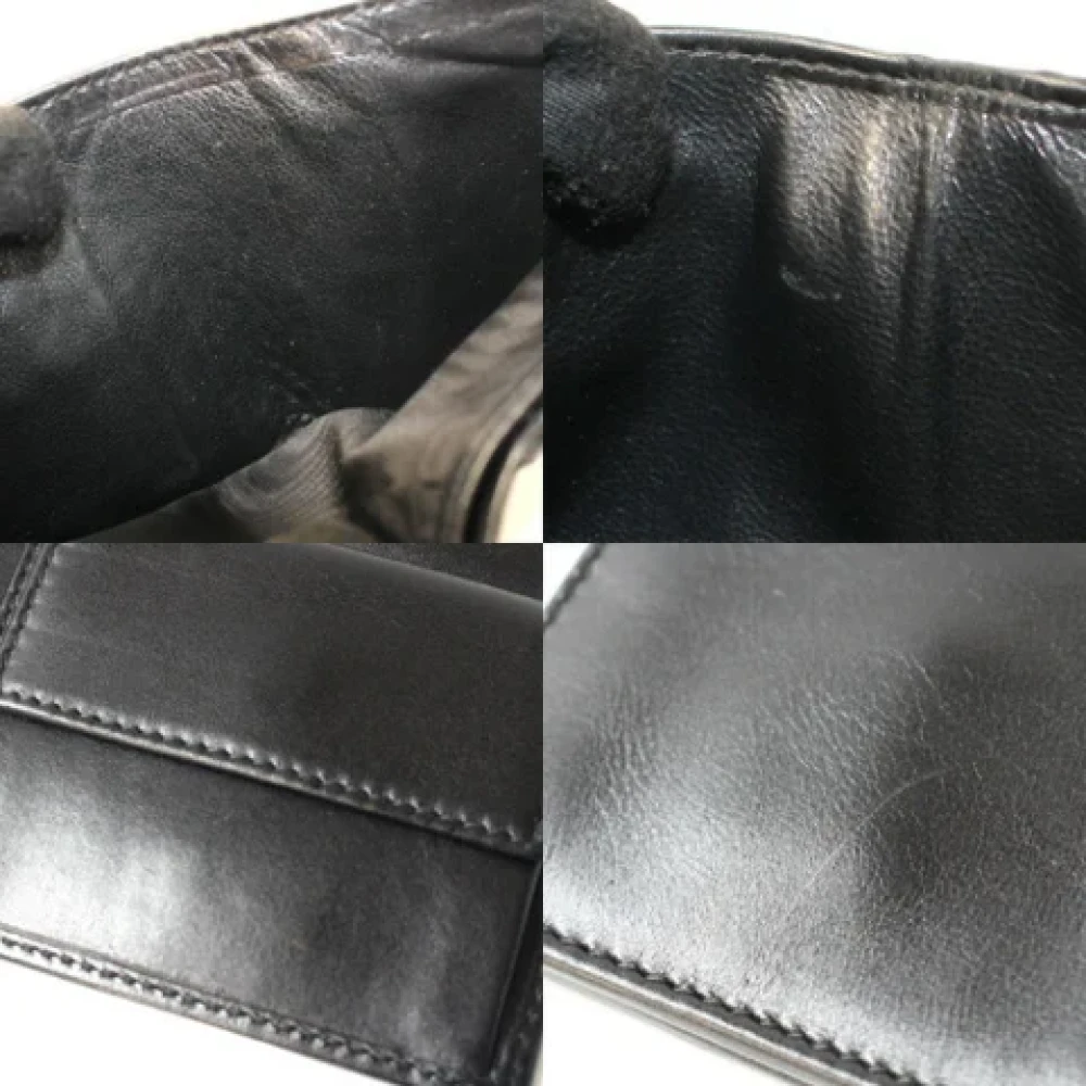 Gucci Vintage Pre-owned Leather wallets Black Dames