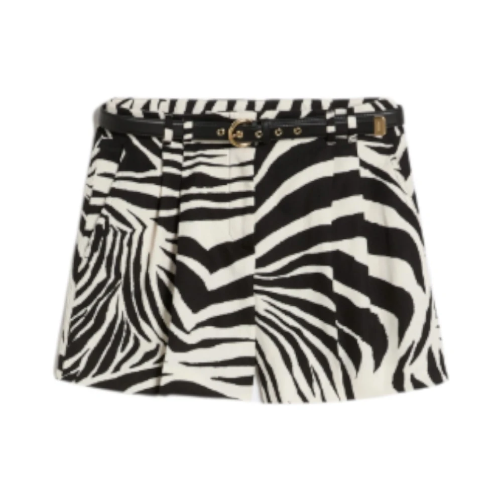 Max Mara Studio Vrouw Zwart Korte Broeken Dames, Xs, Katoen, Short Shorts