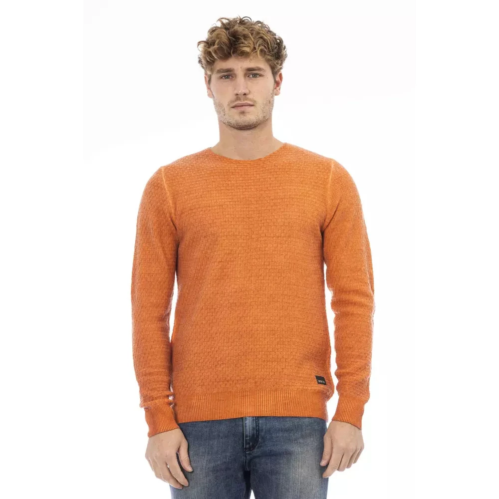 Distretto12 Orange Acetate Sweater Orange Heren
