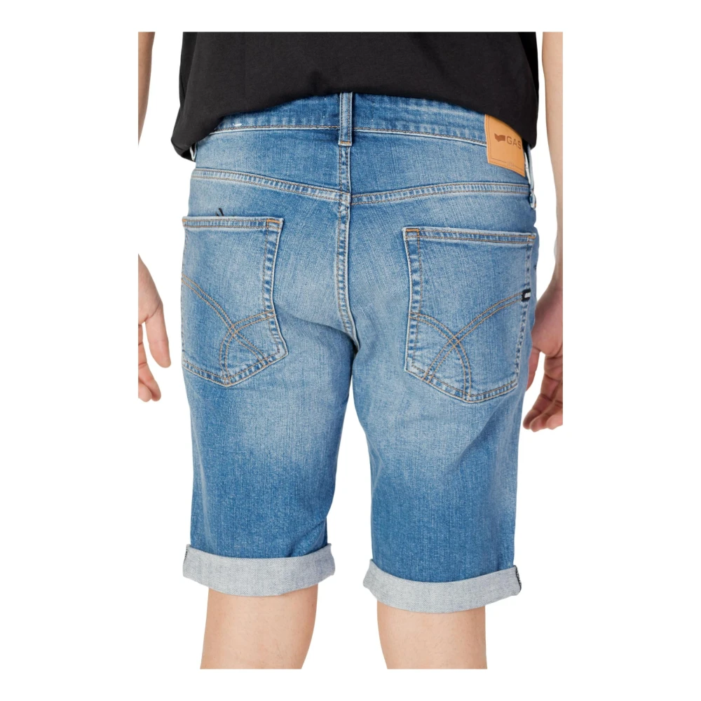 GAS Denim Shorts Blue Heren