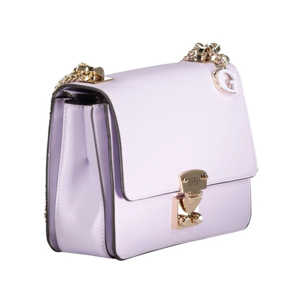 Guess Lila Ketting Schoudertas met Vakken Purple Dames