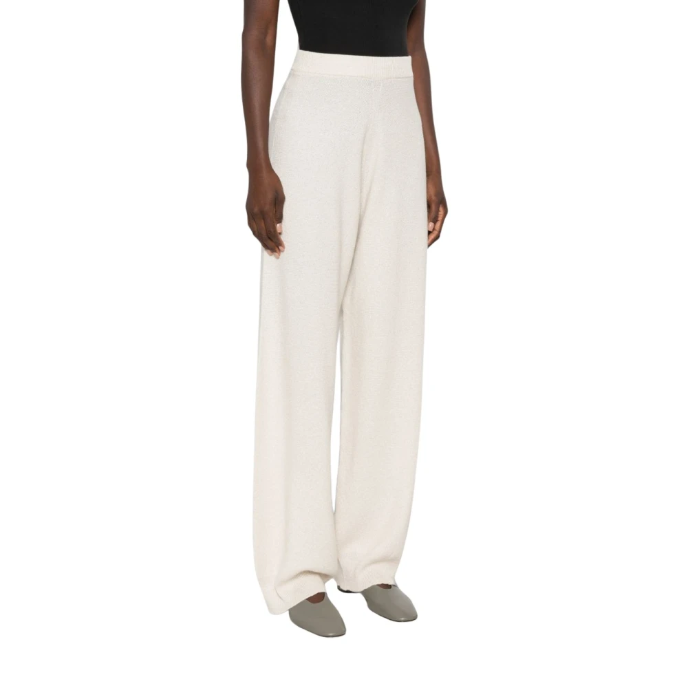 Fabiana Filippi Wide Trousers - Female - Wide Trousers - Beige - S - Trousers