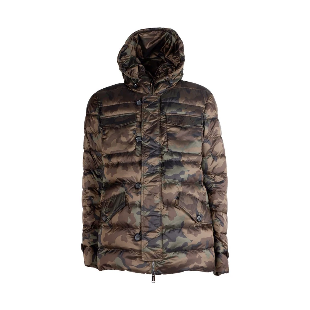 add Korte Camouflage Donsjas Brown Heren
