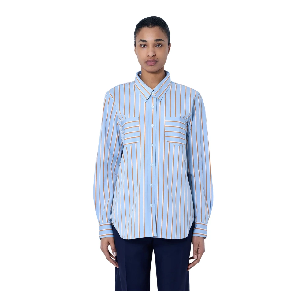 Dries Van Noten Donna Blu Camicette S, New,
