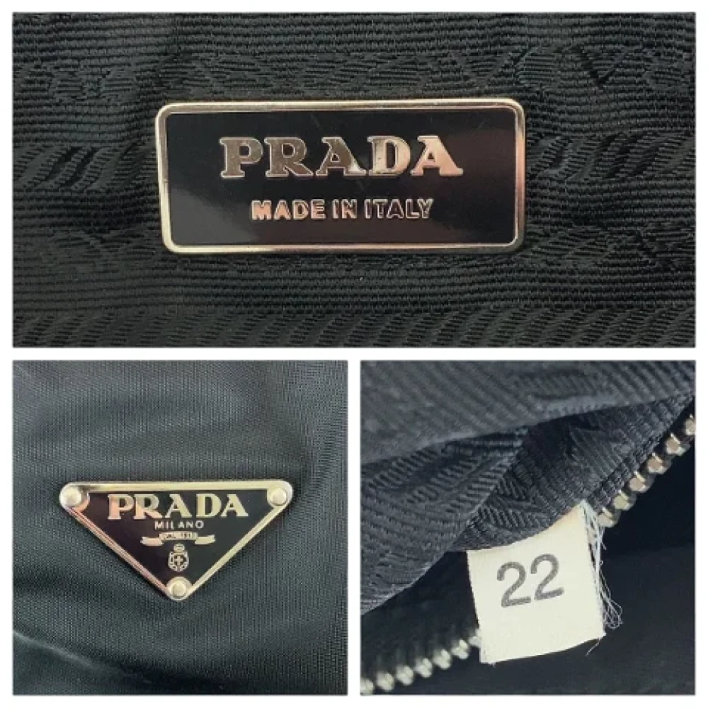 Prada Vintage Pre-owned Canvas totes Black Dames
