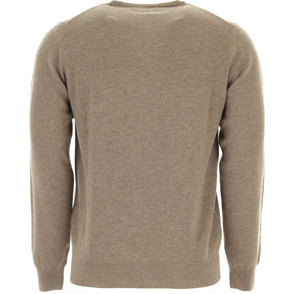 Brooksfield Round-neck Knitwear Brown Heren