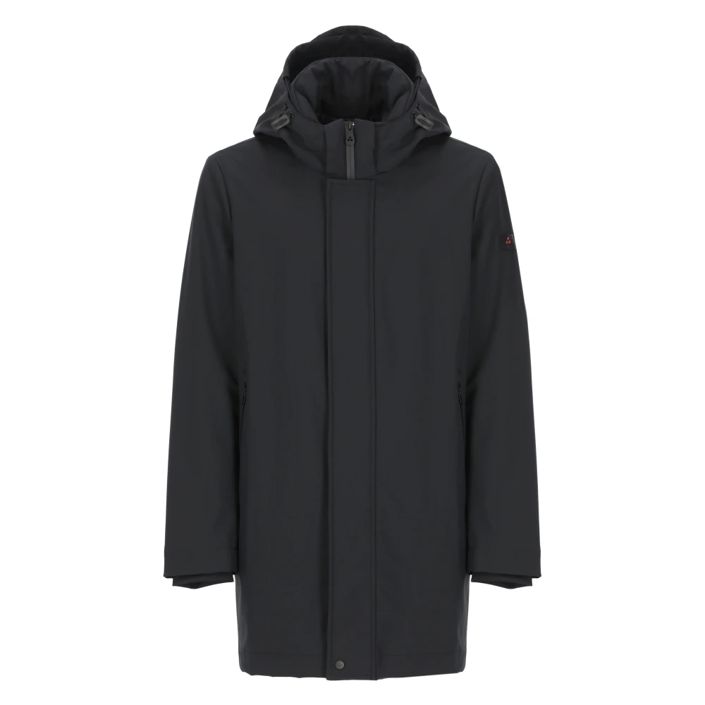 Peuterey Hombre Negro Abrigos, Talla: M