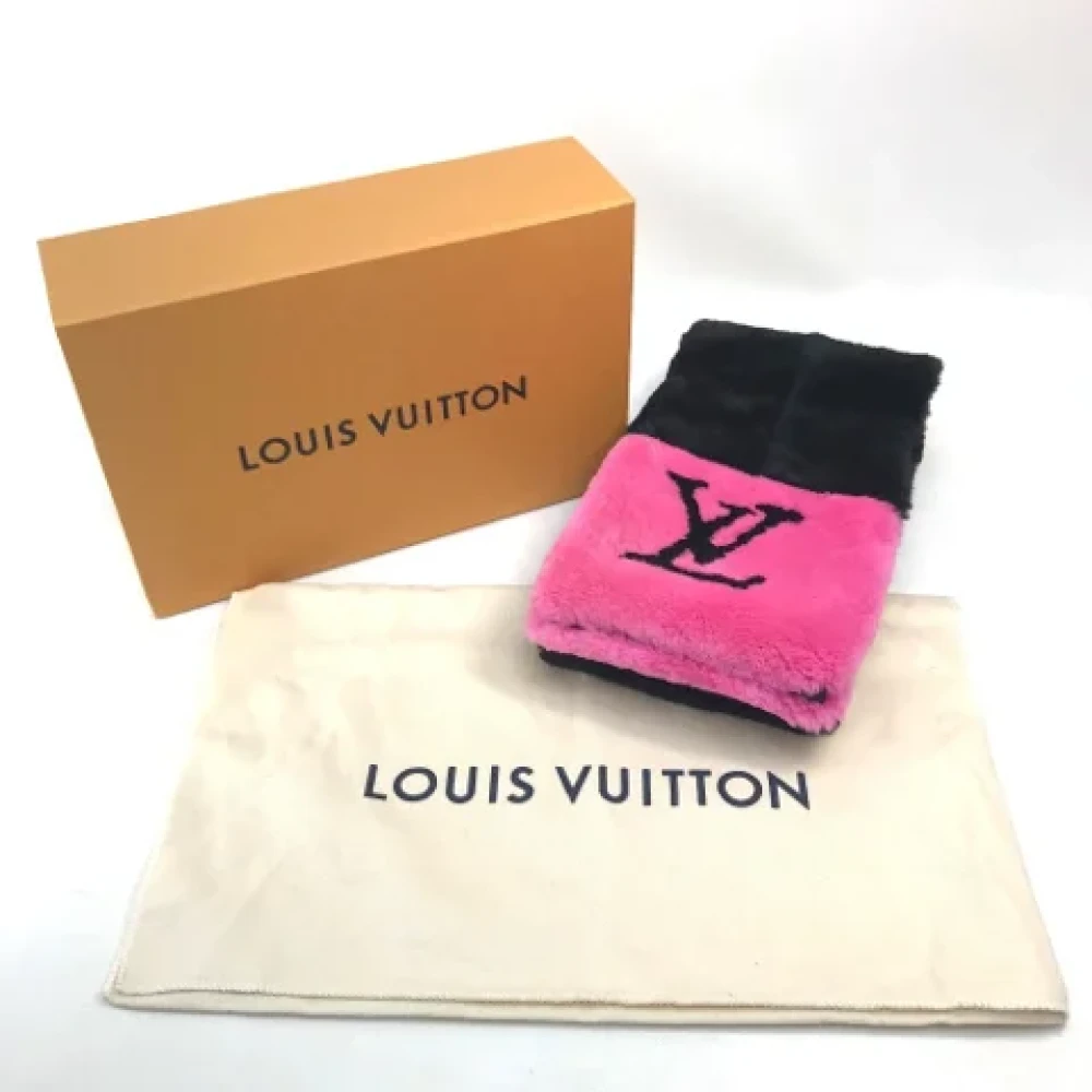 Louis Vuitton Vintage Pre-owned Fur scarves Black Dames