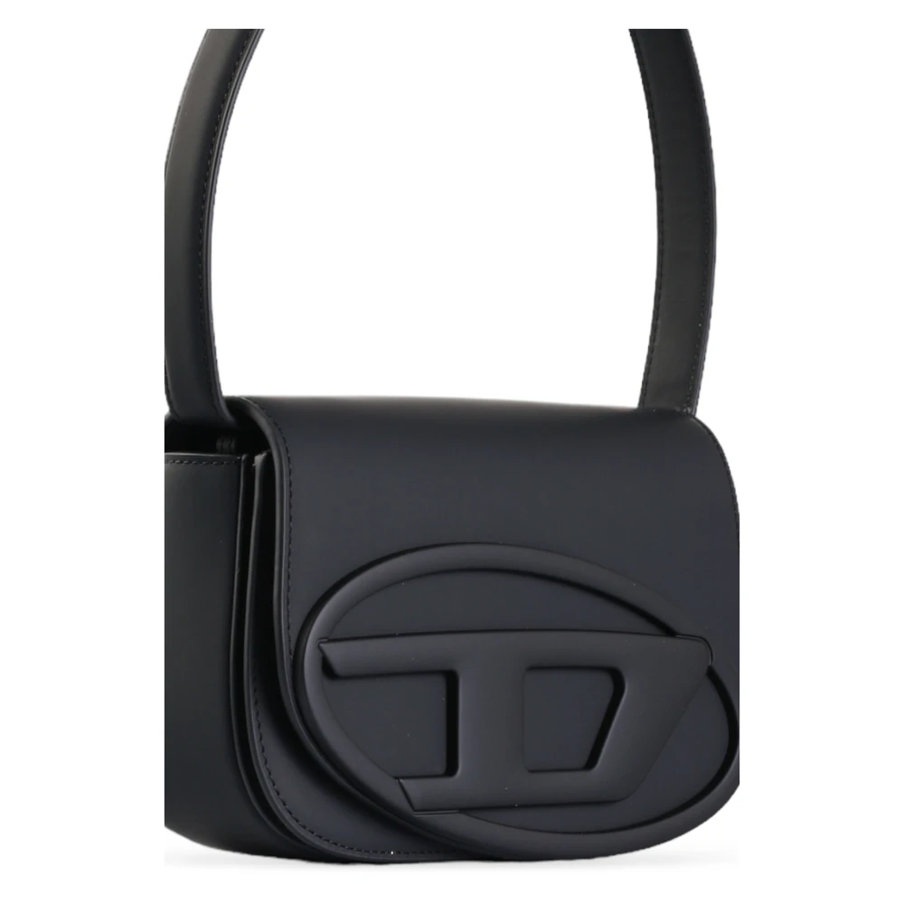 Diesel Rubberen Ovale D-tas Black Dames