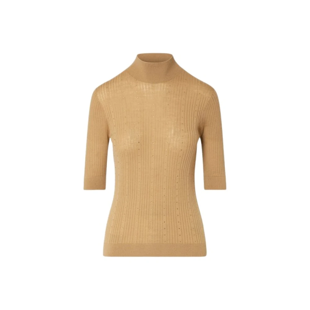 Liu Jo , Damen, Strickwaren, Beige, M