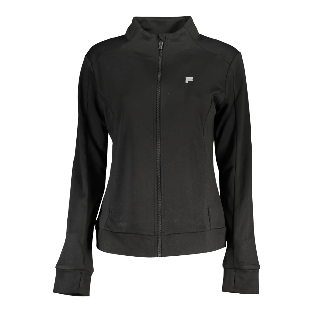 Fila Women's Black Long Sleeve Sweatshirt - Zip-Throughs - Xs - Sweatshirts & Hoodies