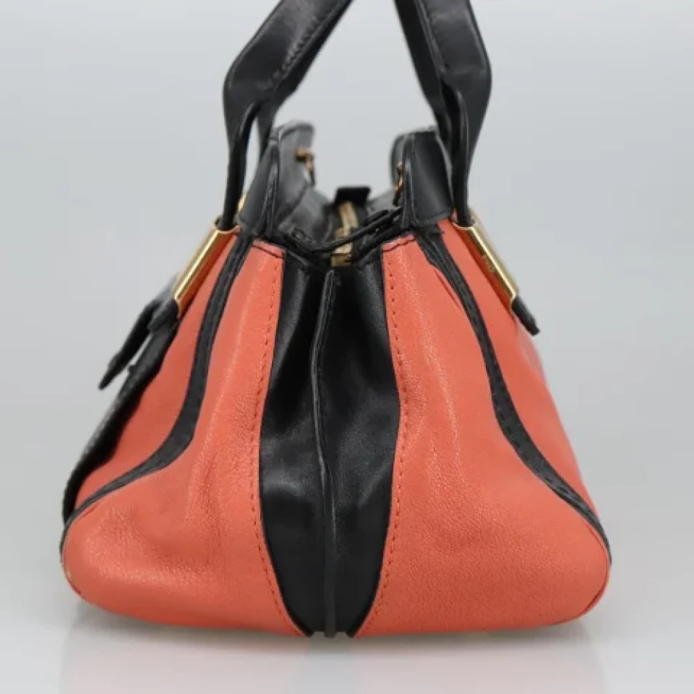Chloé Pre-owned Leather shoulder-bags Orange Dames