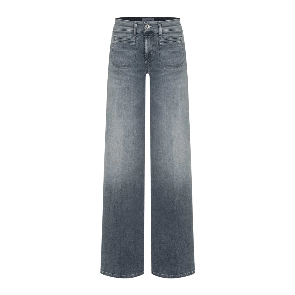 Cambio Women's Gray Tess Jeans - Straight Fit Jeans - 3XL - Jeans