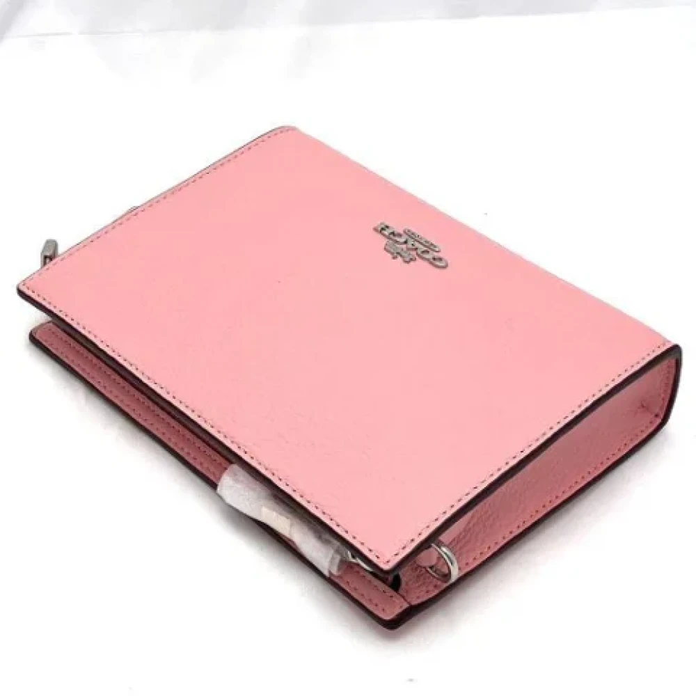 Coach Pre-owned Leather shoulder-bags Pink Dames