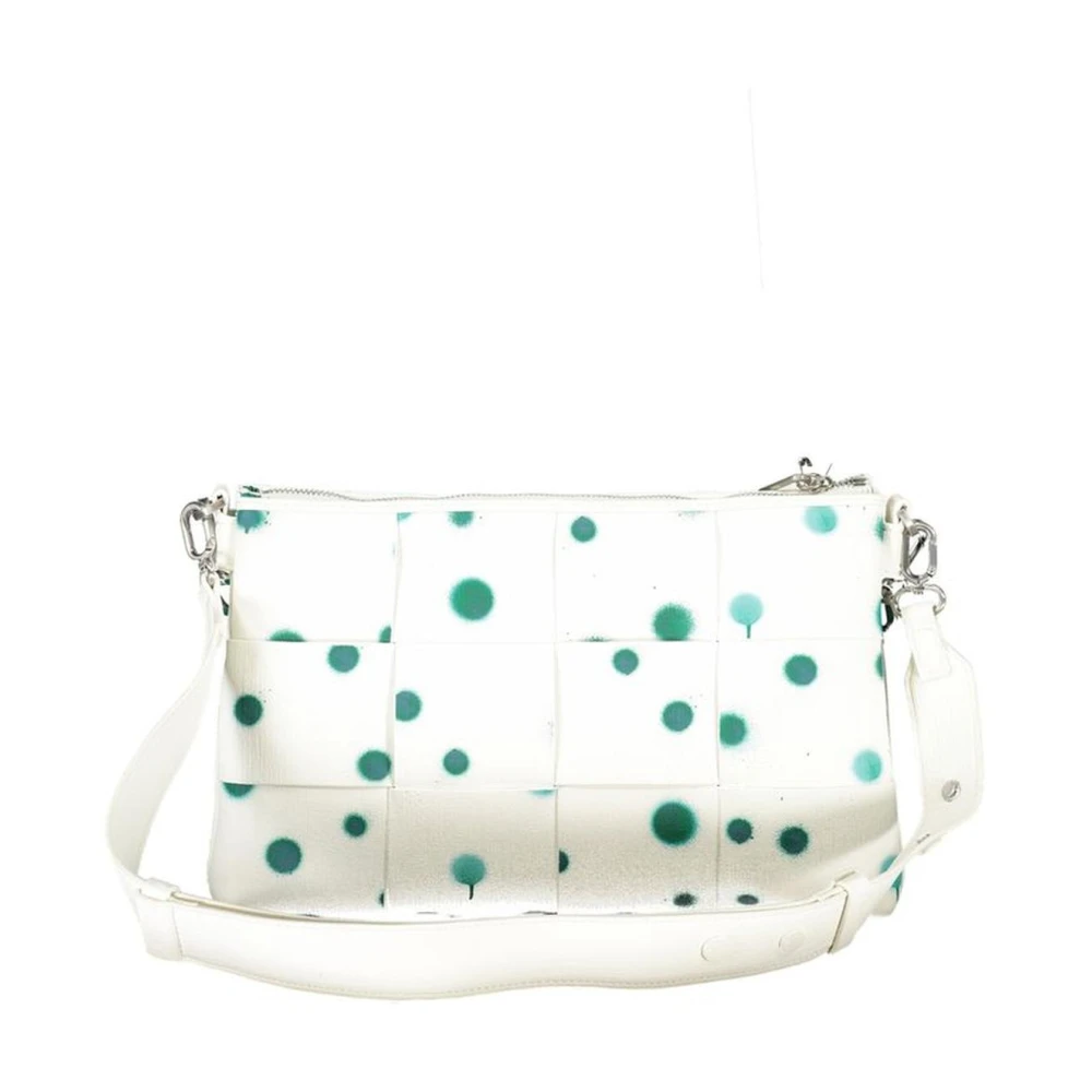 Desigual Polka Dot Handtas met Meerdere Compartimenten White Dames