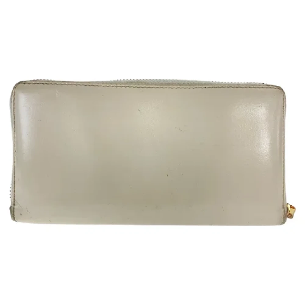 Gucci Vintage Pre-owned Leather wallets White Dames