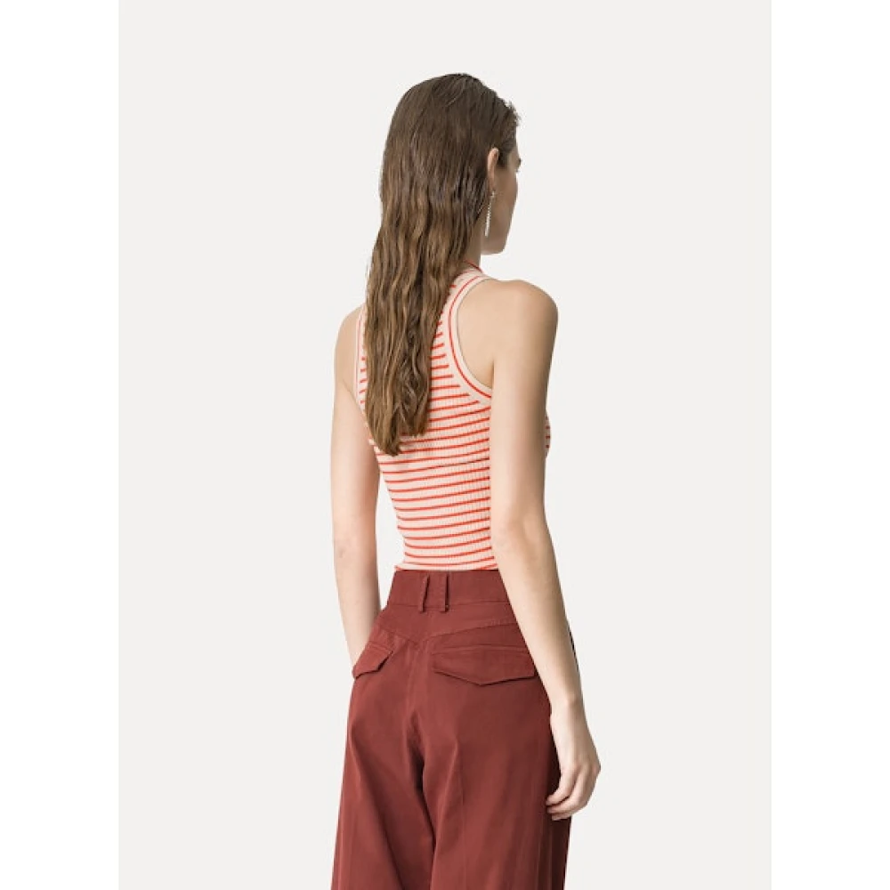 Forte Geribbelde Merino Tanktop Multicolor Dames