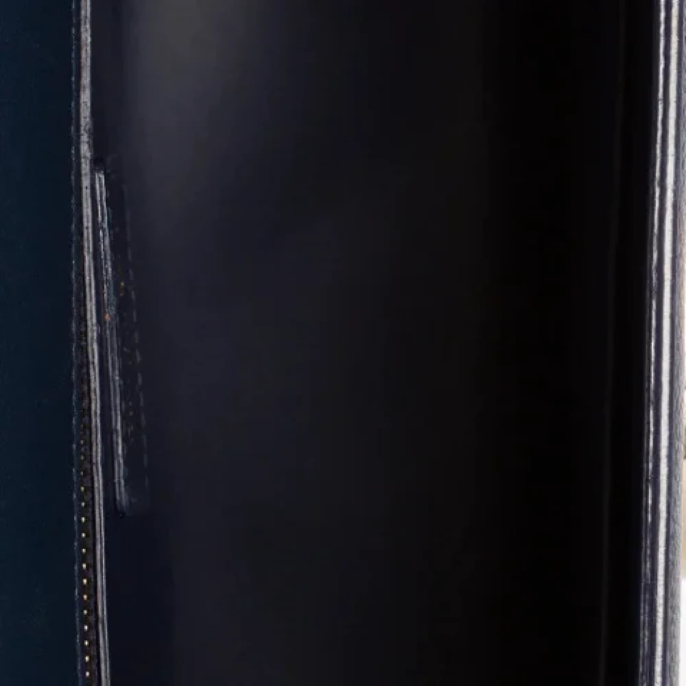 Dior Vintage Pre-owned Leather dior-bags Blue Dames