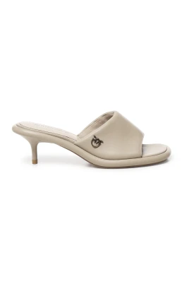 Beige Kitten Heel Sandaler