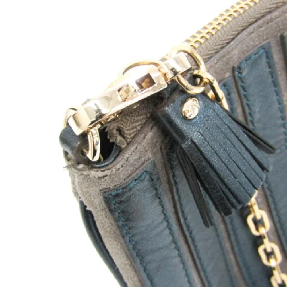 Anya Hindmarch Pre-owned Leather shoulder-bags Gray Dames