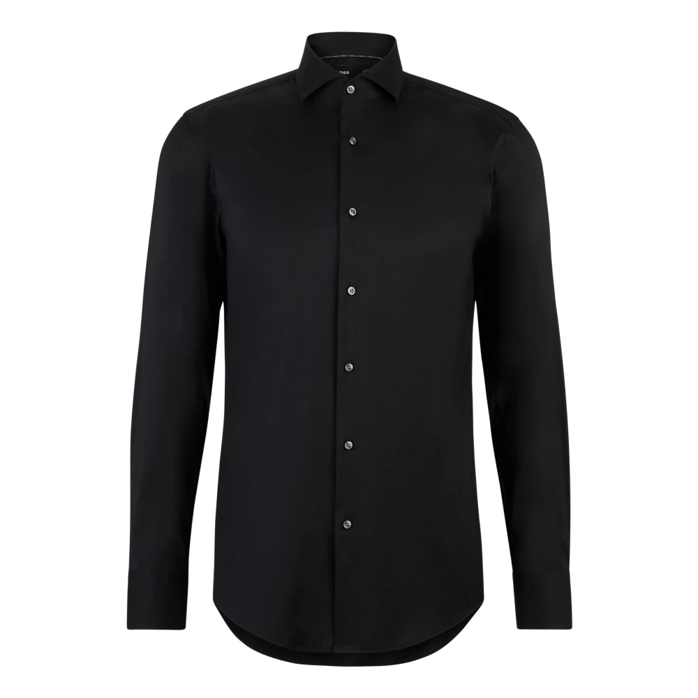 Hugo Uomo Nero Camicia A Maniche Lunghe Slim Fit Nera