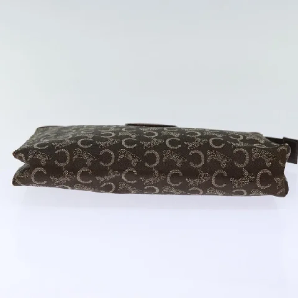Celine Vintage Pre-owned Canvas clutches Brown Dames