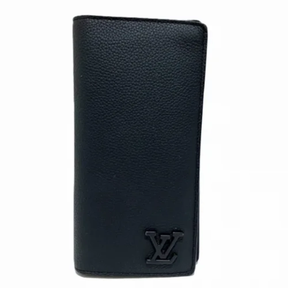 Louis Vuitton Vintage Pre-owned Leather wallets Black Heren