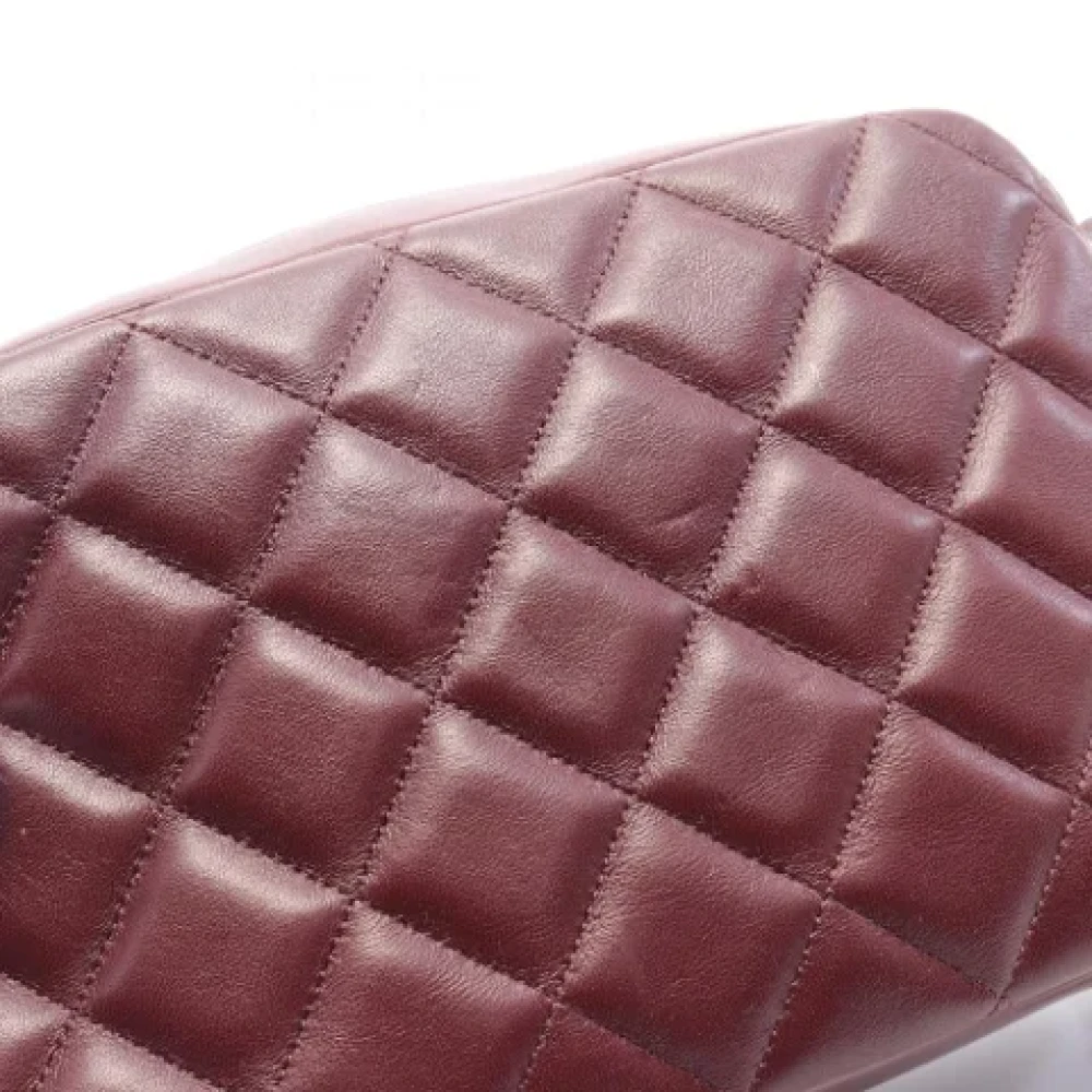 Chanel Vintage Pre-owned Leather shoulder-bags Red Dames