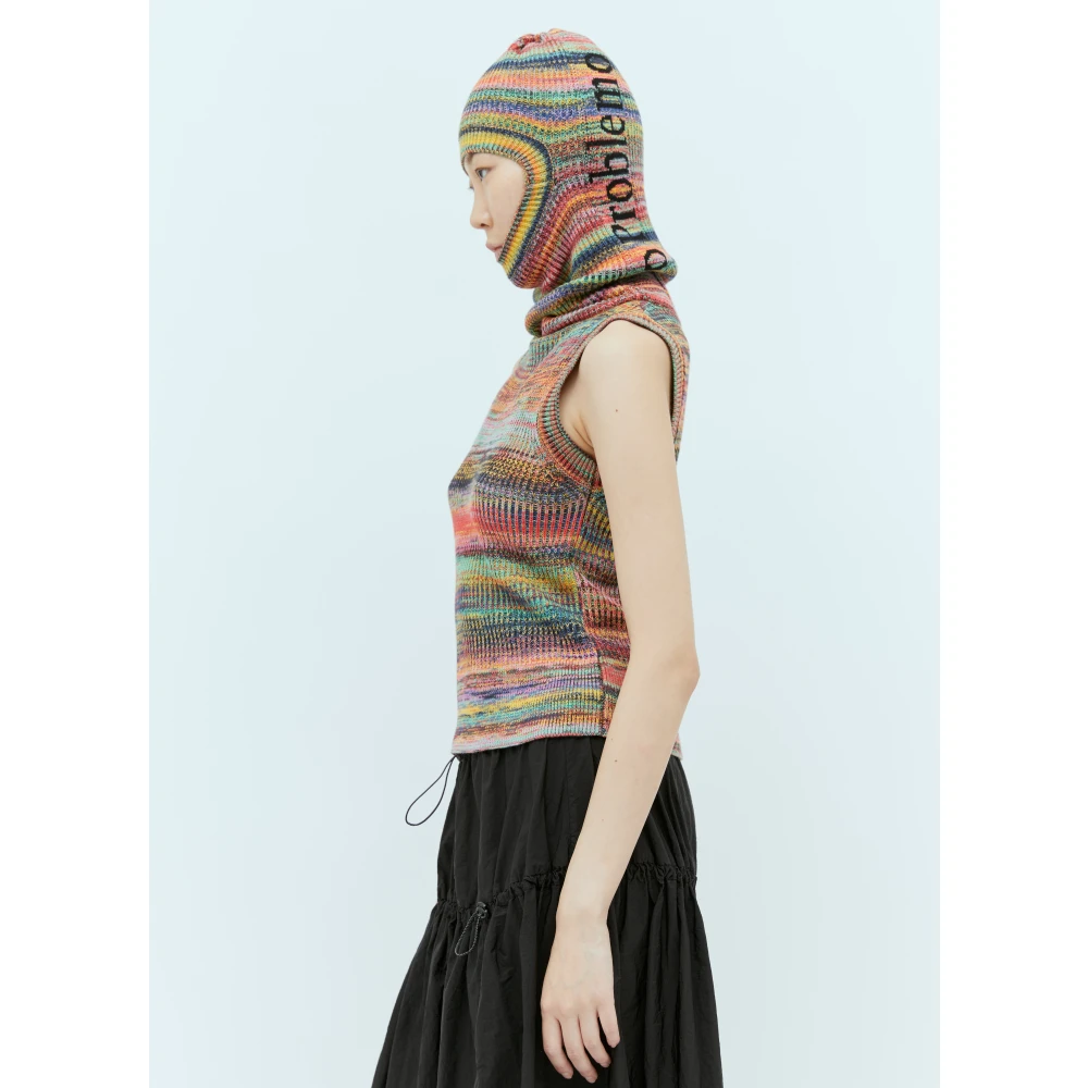 Aries Gestreepte Balaclava Hood Trui Multicolor Dames