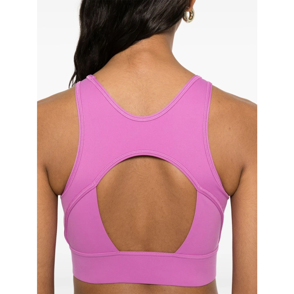 adidas by stella mccartney Paarse Top met Open Rug Purple Dames