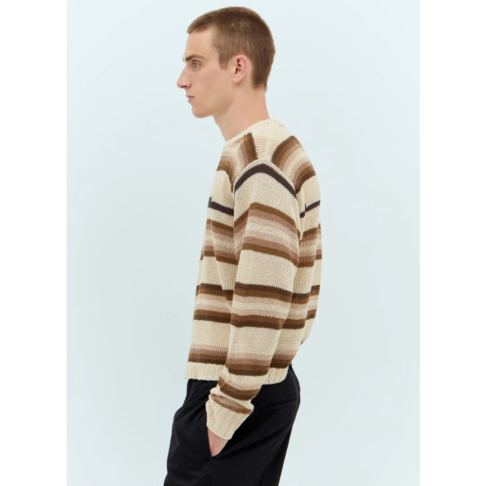 Stüssy Linnen Gebreide Gestreepte Trui Multicolor Heren