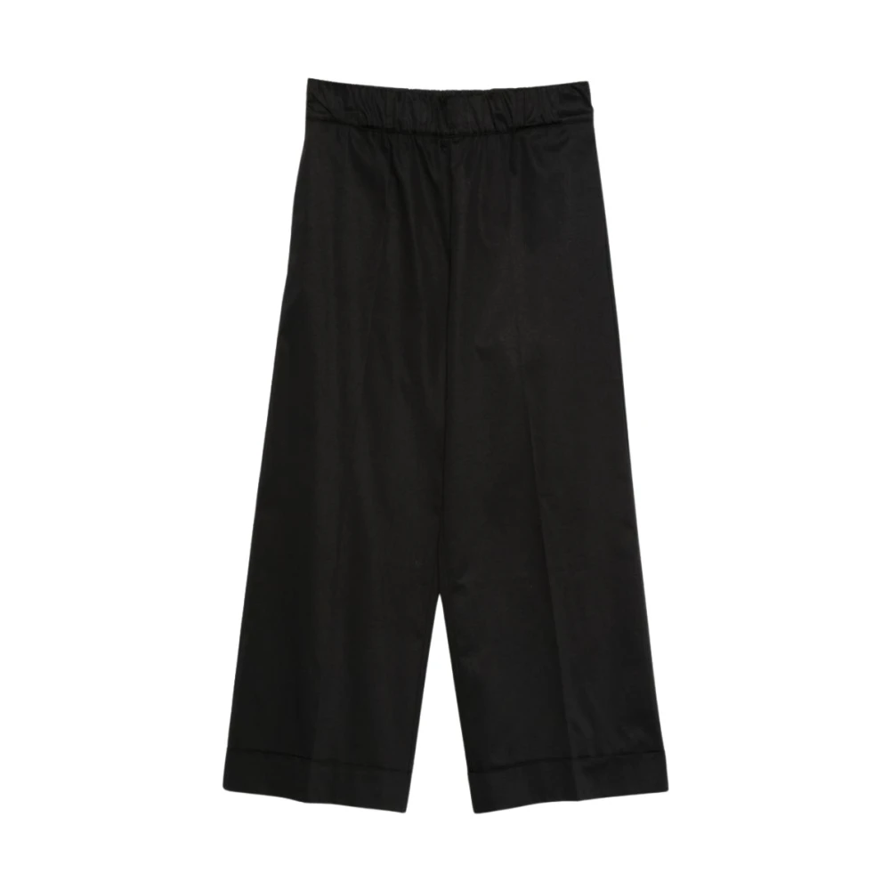D.exterior Women's Black Wide Trousers, M, D Exterior Trousers