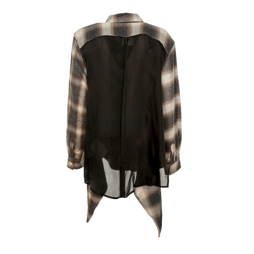 Our Legacy Oversized geruite flanellen schort Multicolor Dames
