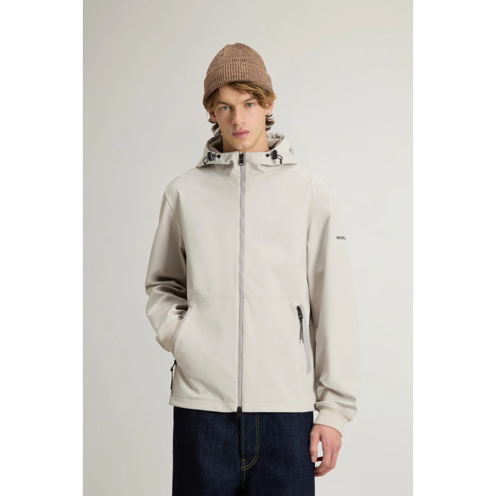 Woolrich Moderne Tech Softshell Outdoor Jas Gray Heren