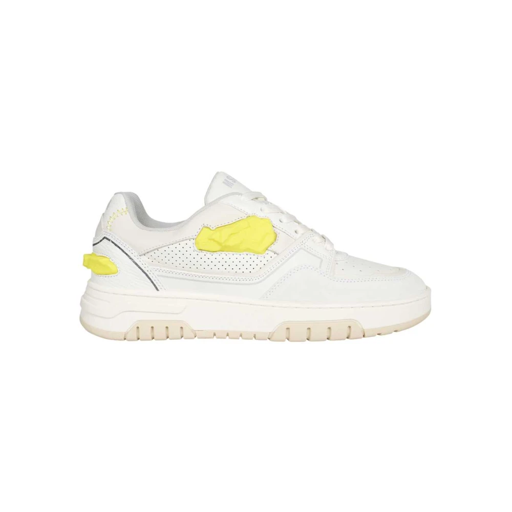 Msgm Lage Leren Sneakers Heren Schoenen Wit
