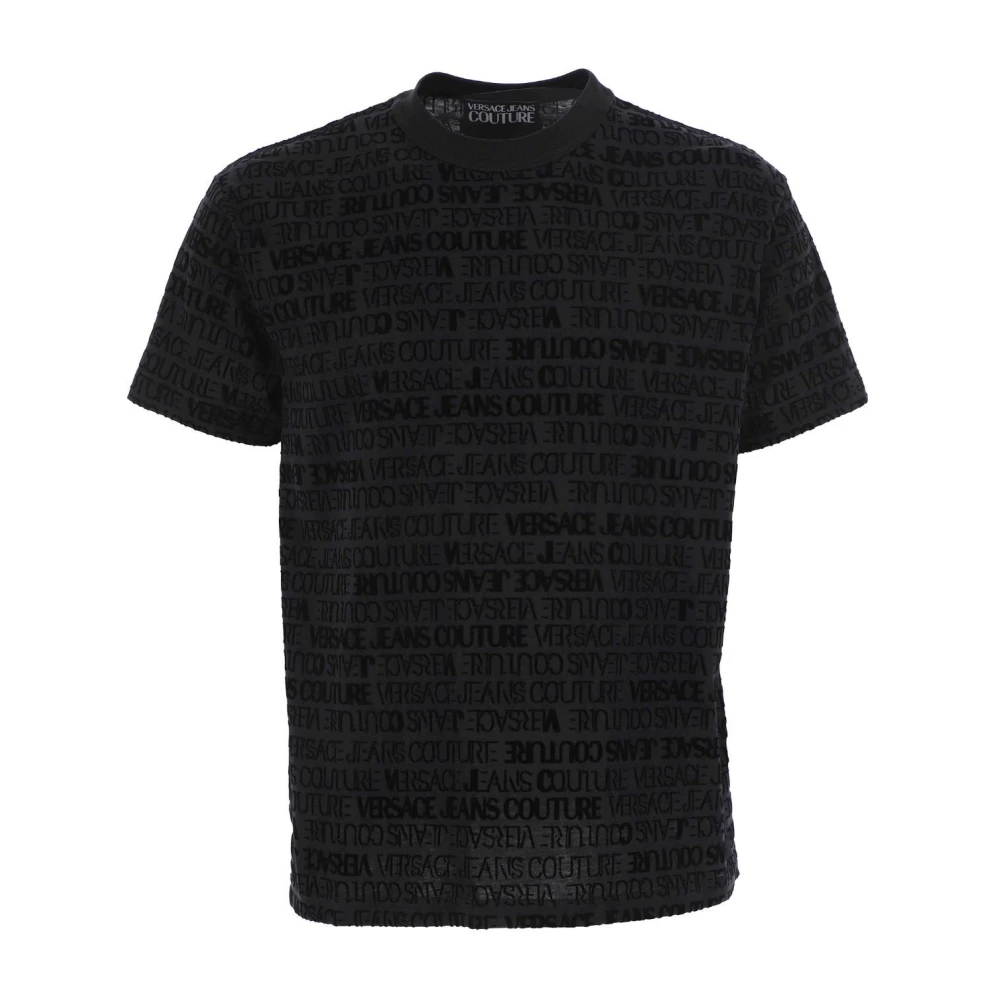 Versace Jeans Couture Stijlvolle katoenen T-shirt voor heren Black Heren