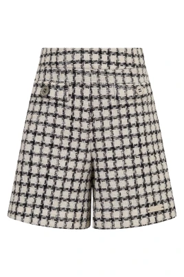 Pied de Poule Tweed Shorts
