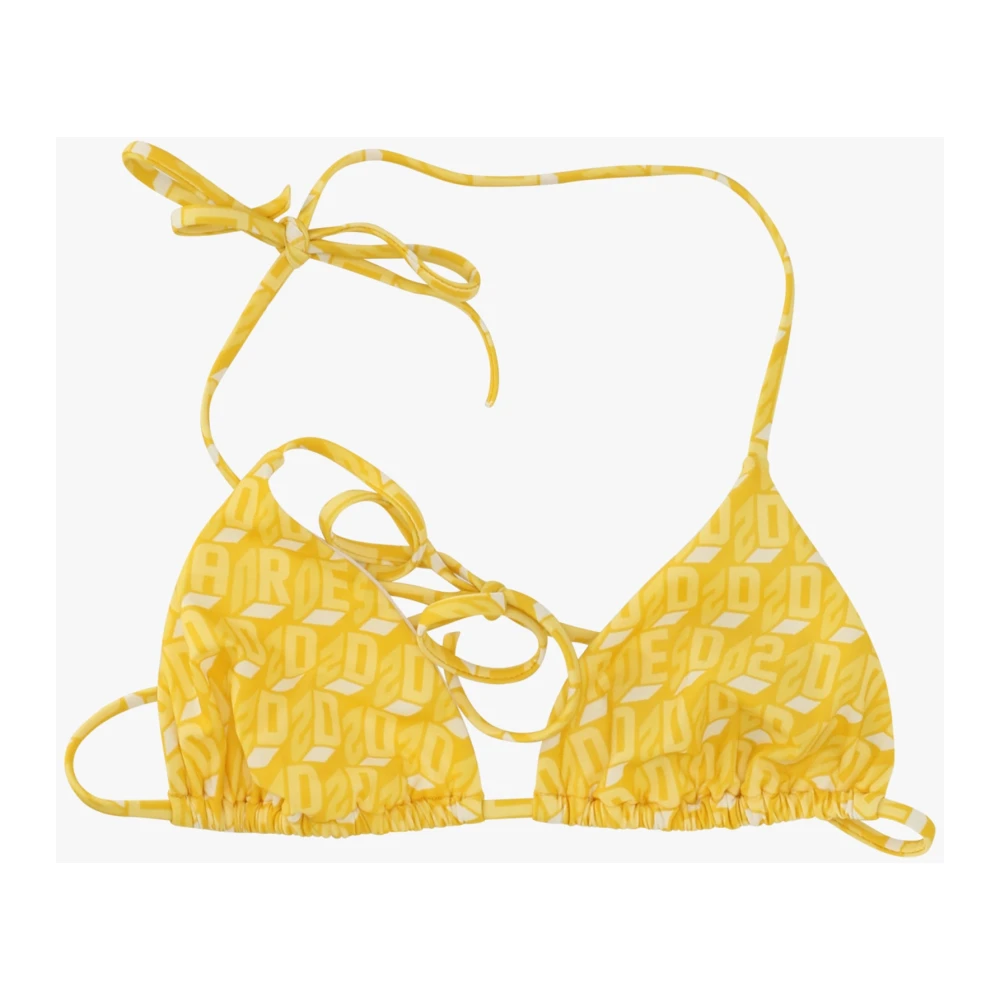 Dsquared2 Gele Triangel Bikini Yellow Dames
