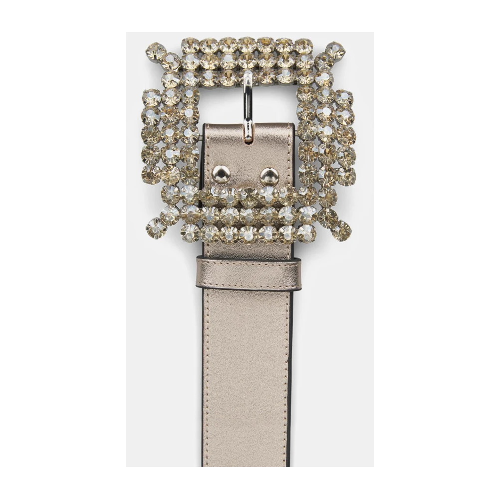 Alma en Pena Strass gesp riem Brown Dames