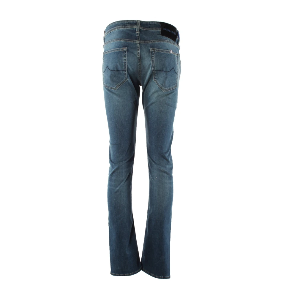 Jacob Cohën Slim Fit Blauwe Jeans voor Heren Blue Heren